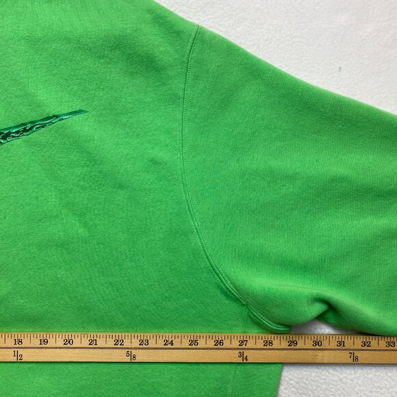 Nike Hoodie Mens 2XL Green BE NIKE Sweatshirt Pullover - Picture 12 of 14